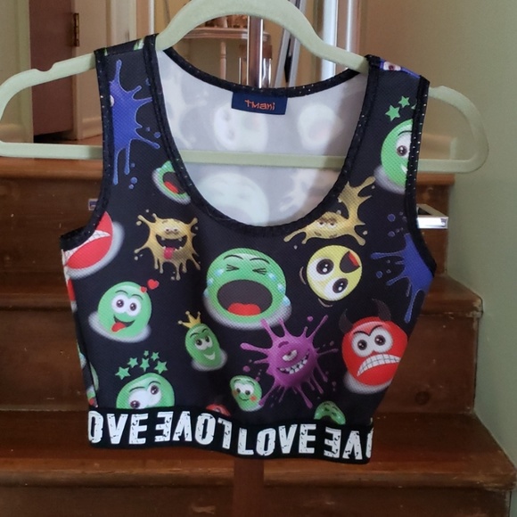 Tmani set legging with crop top Emoji - Picture 2 of 3